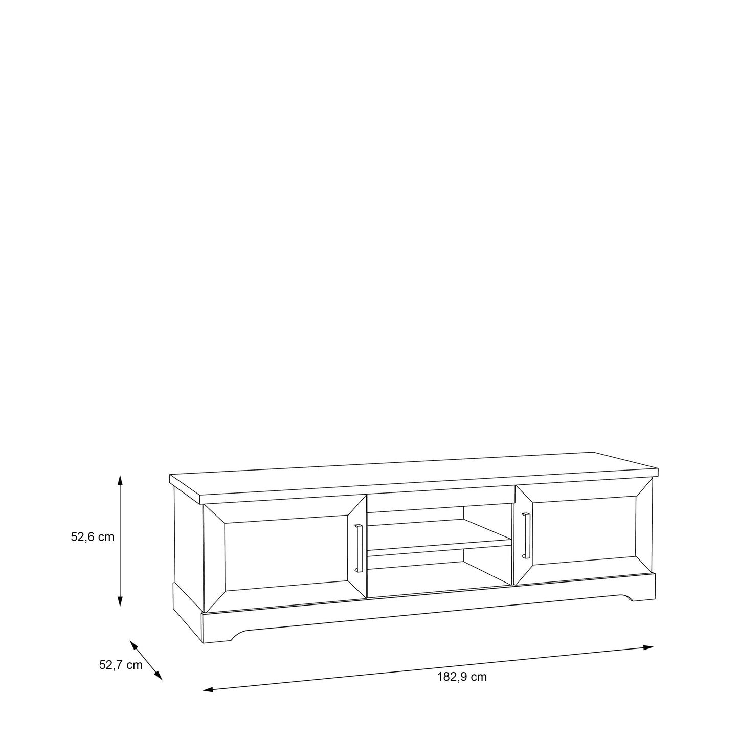 Тумба ТВ Rockhampton Forte 182.9x52.5x52.7 (RHPT131-D43)