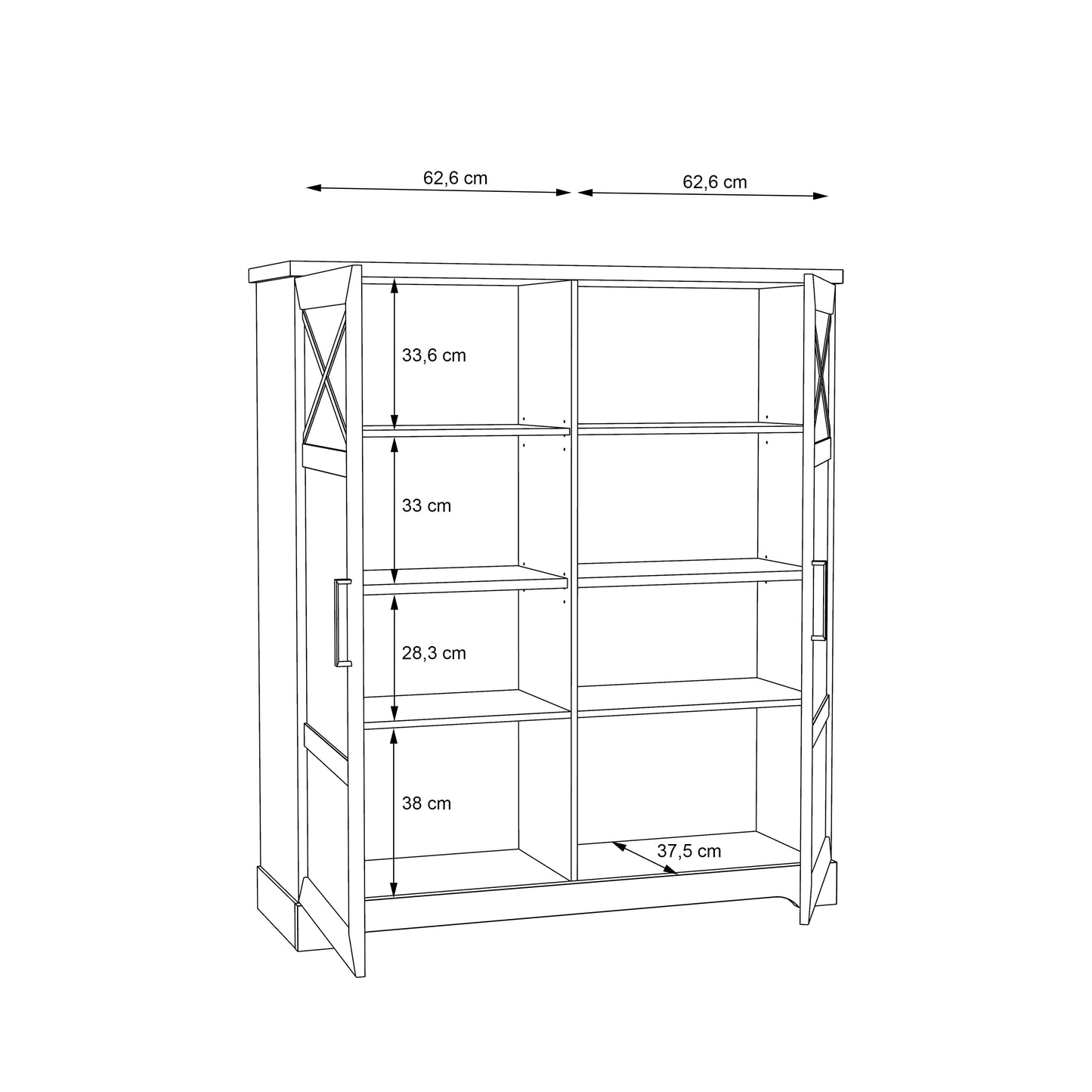 Комод Rockhampton Forte 133.2x151.8x42.0 (RHPV521-D43)