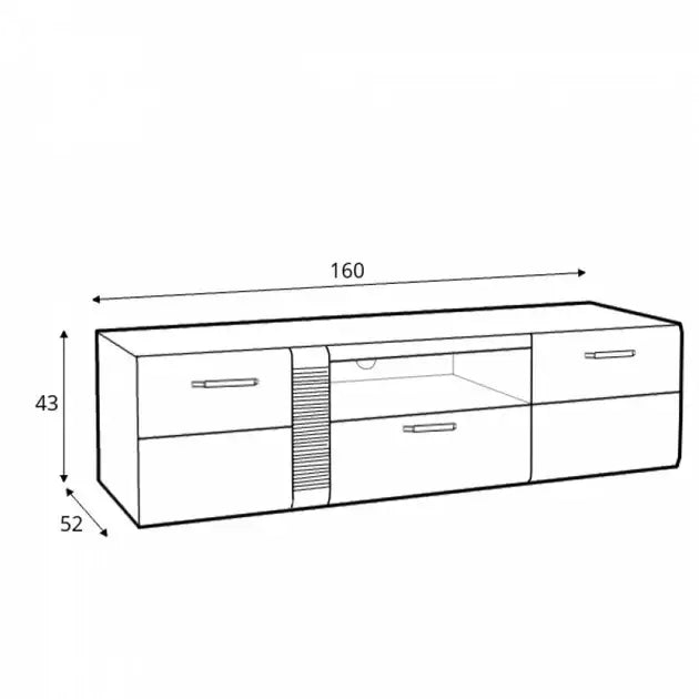 Тумба RTV Locarno Forte 160x43x52 (LCRT131)