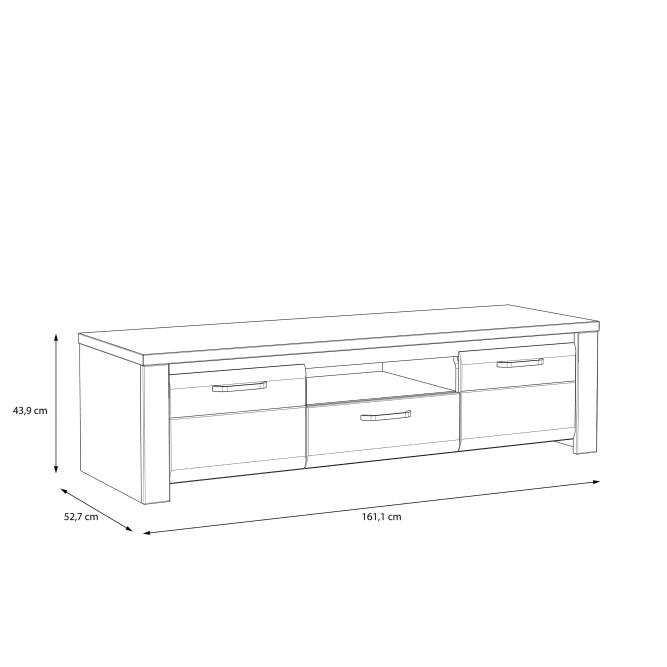 Тумба RTV BRUGIA Forte 161.1x43.9x52.7 (BUGT131B-C638)