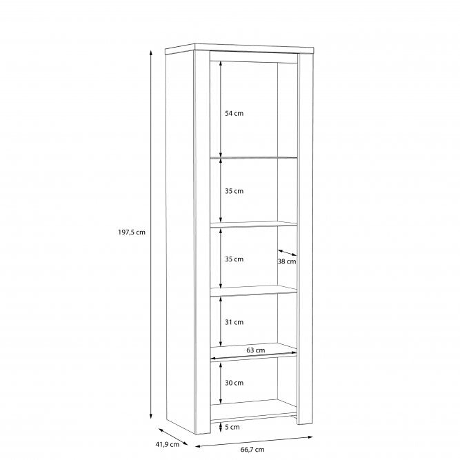 Вітрина BRUGIA Forte 66.7x197.5x41.9 (BUGV711B-C638)