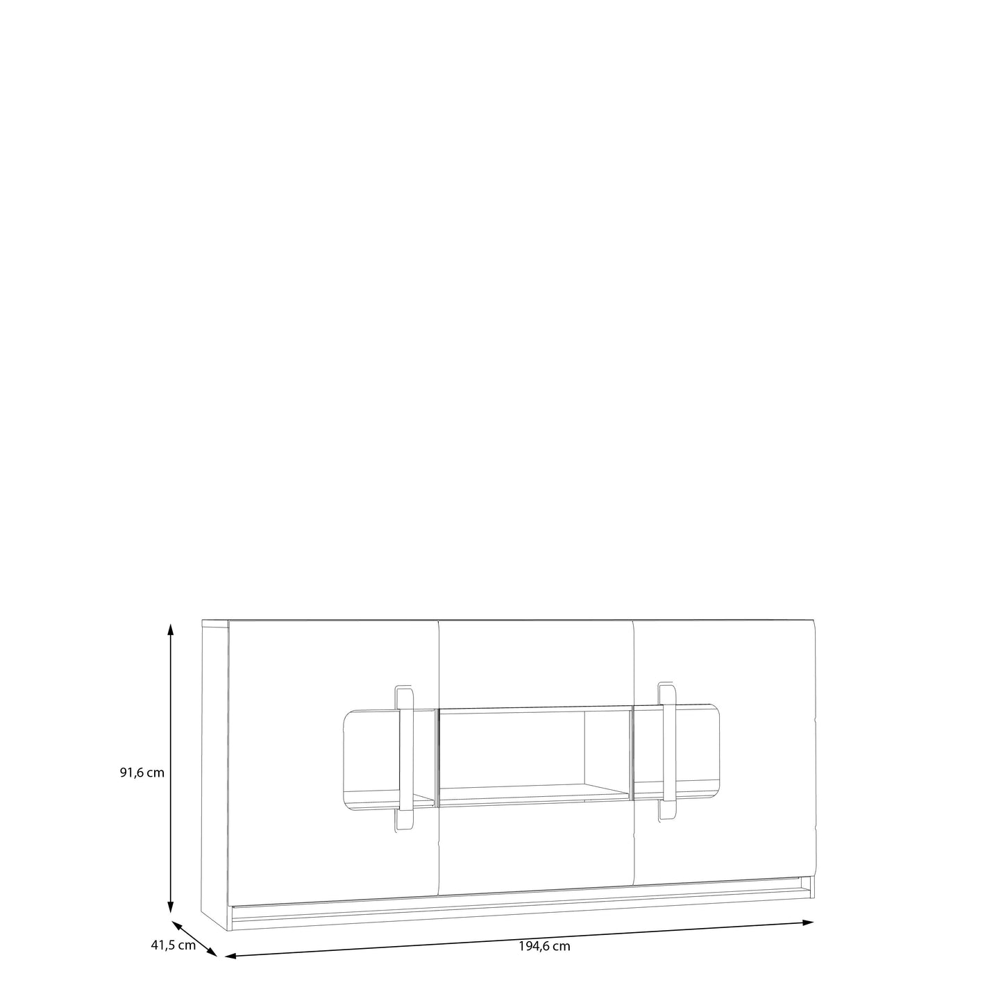 Комод ATTENTION Forte 194.6x91.6x41.5 (ATNK231B-M984)