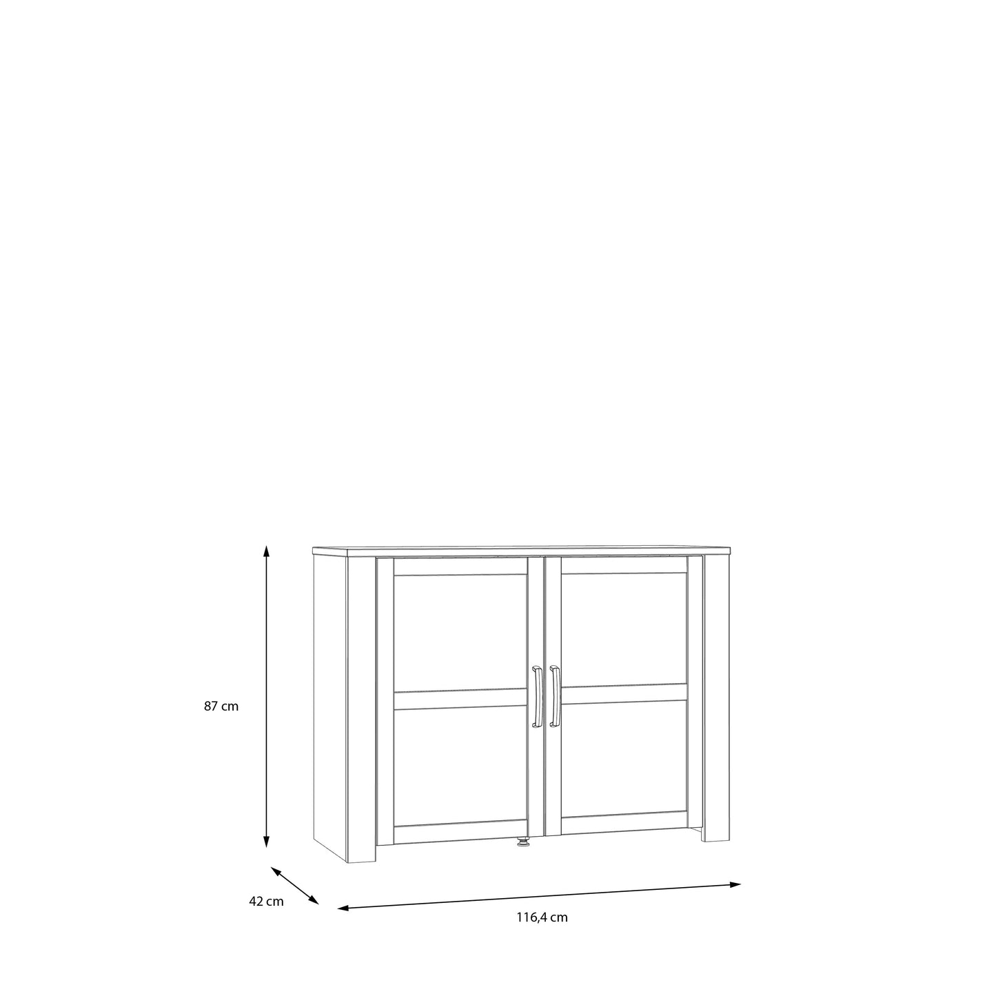 Комод BOHOL Forte 116.4x87.0x42.0 (BHLK221-M478)