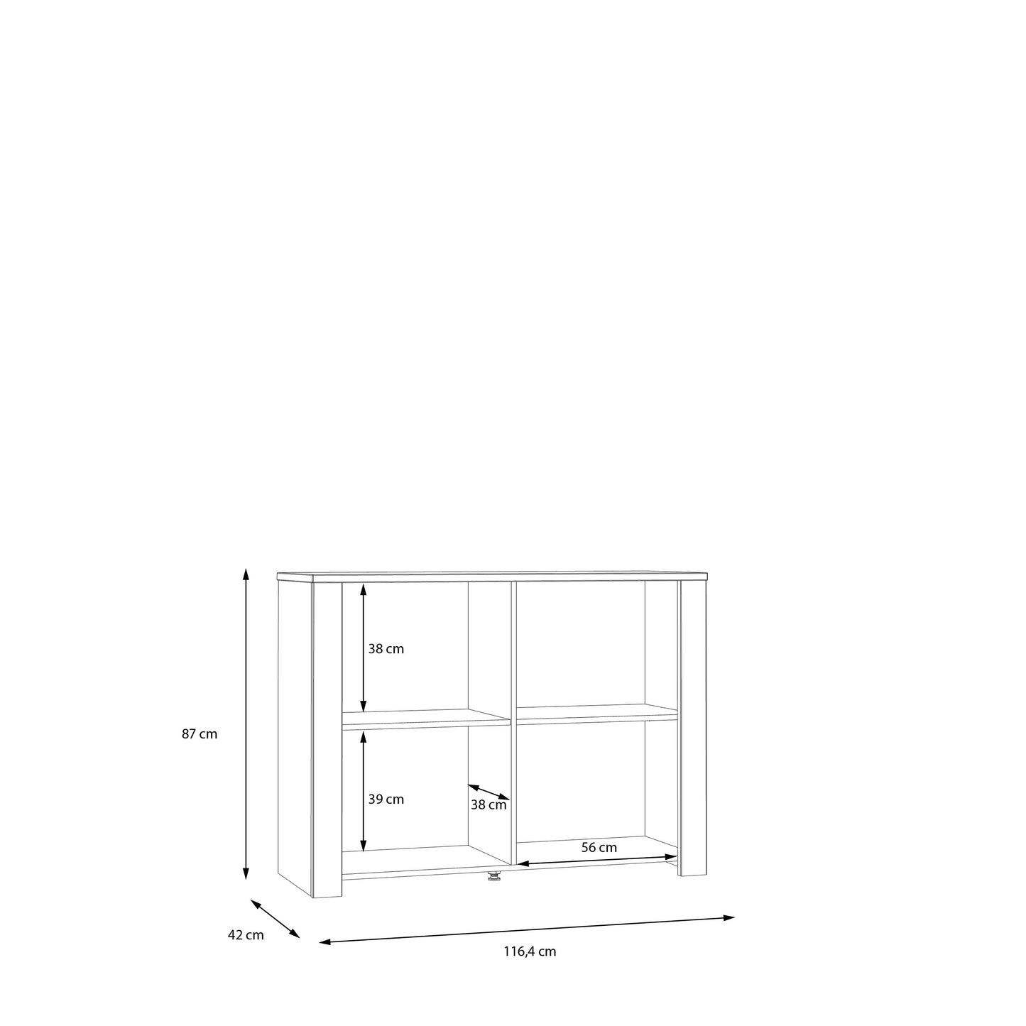 Комод BOHOL Forte 116.4x87.0x42.0 (BHLK221-M478)