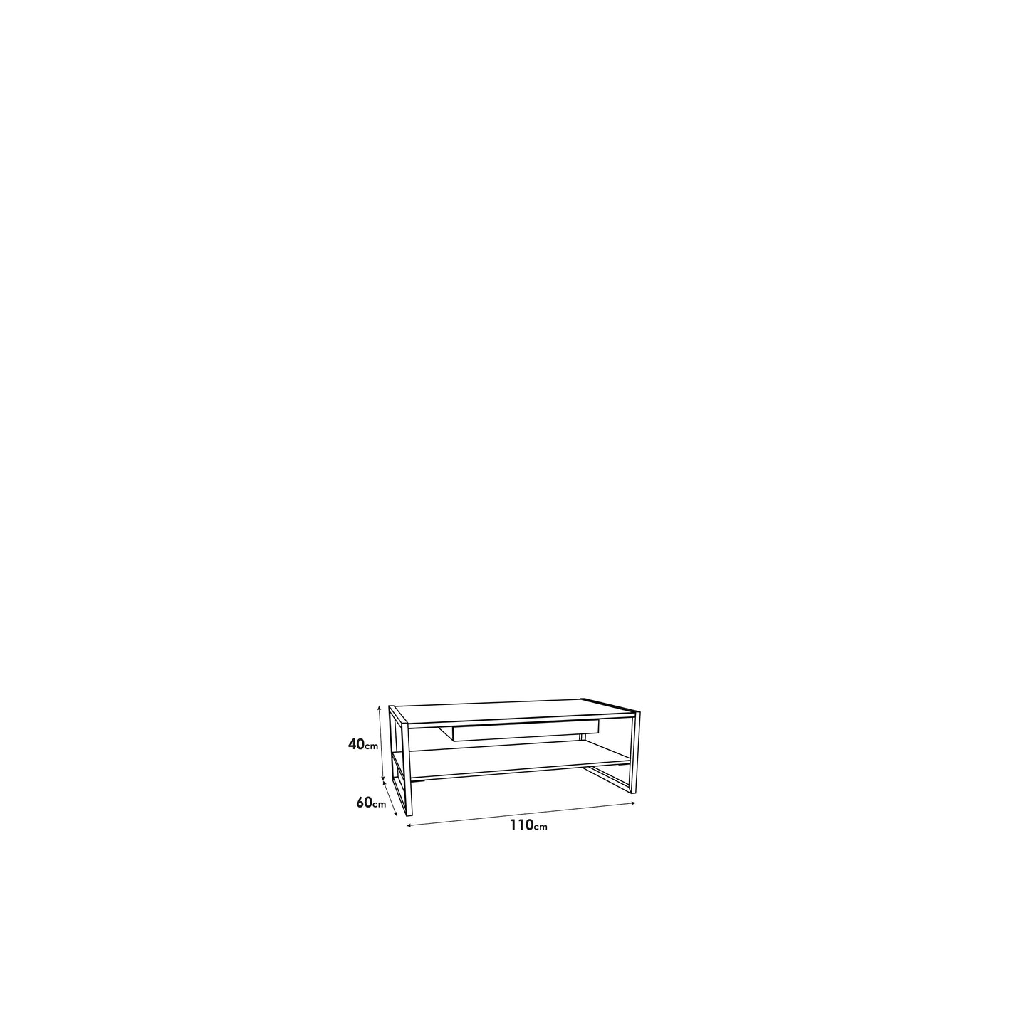 Кавовий столик NIKODEMES Forte 111x40x60 (CFTT4241-M493)