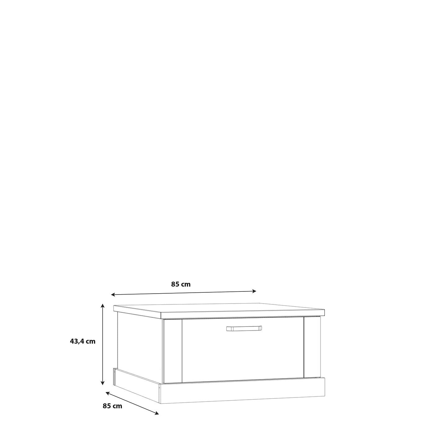 Кавовий столик KASZIMIR Forte 85.0x43.4x85.0 (CFTT5014-M328)