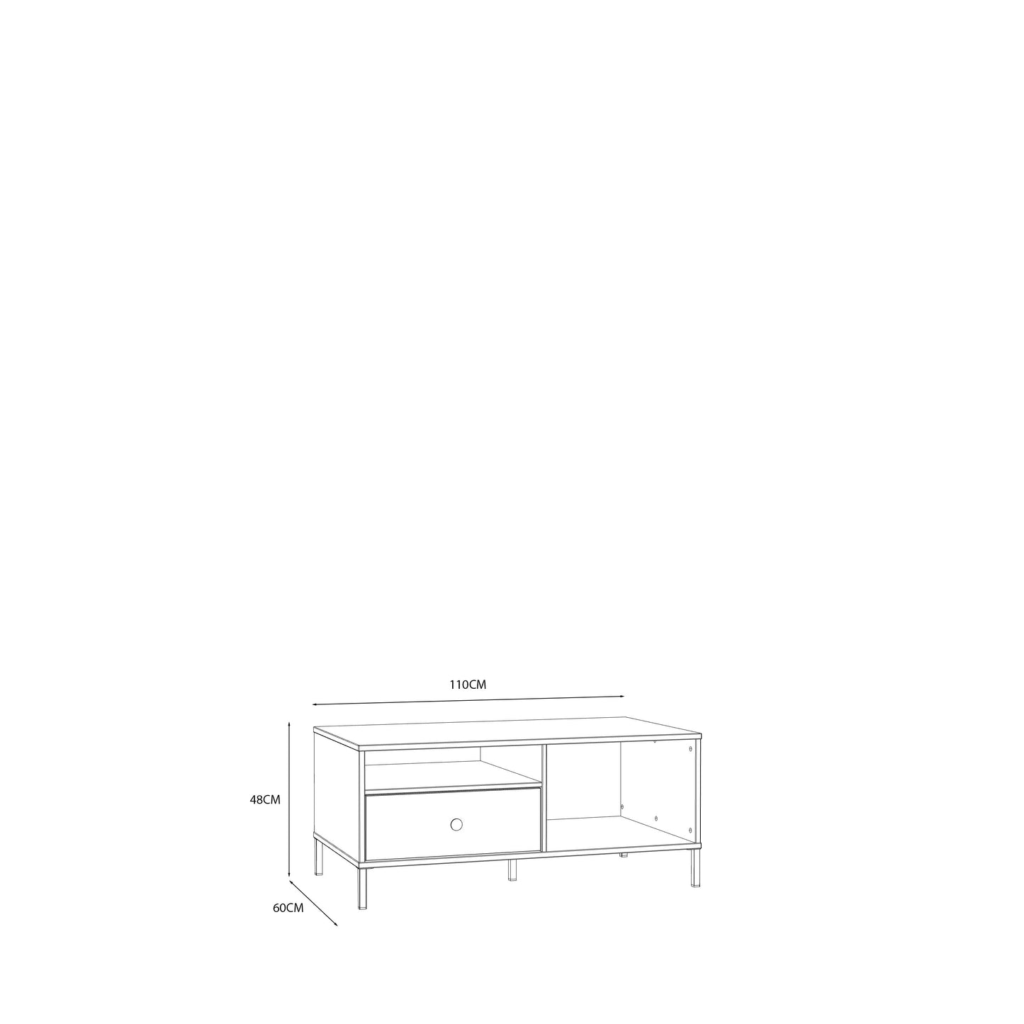 Кавовий столик SALVATRICE Forte 110.0x48.0x60.0 (CFTT5167-U60)