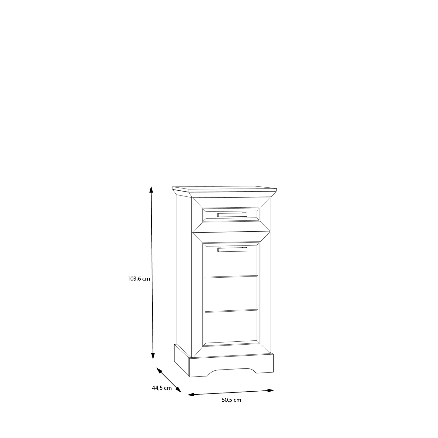 Комод mini CORTELLA Forte 50.5x103.6x44.5 (CHXK311-S24)