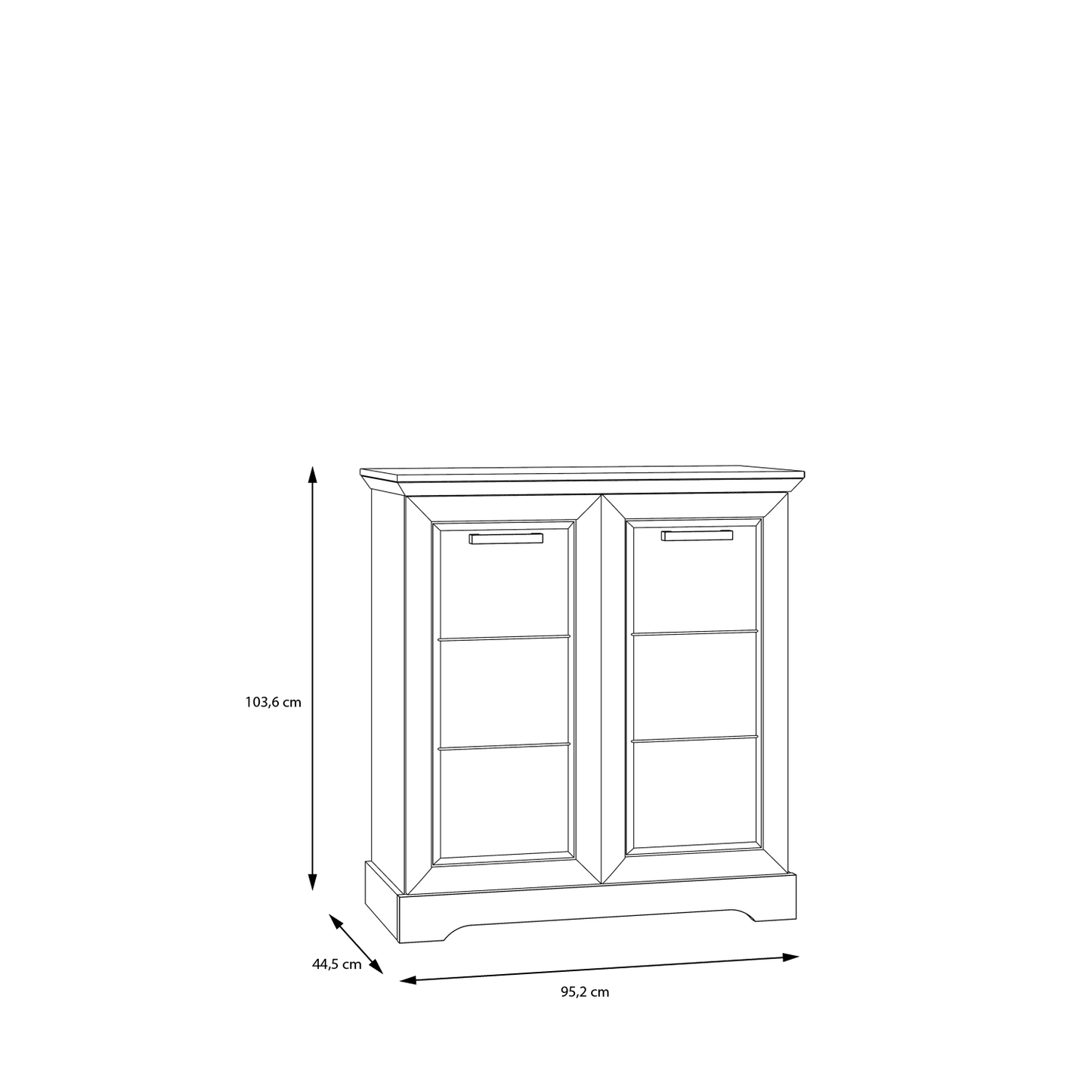 Комод CORTELLA Forte 95.2x103.6x44.5 (CHXK321-S24)