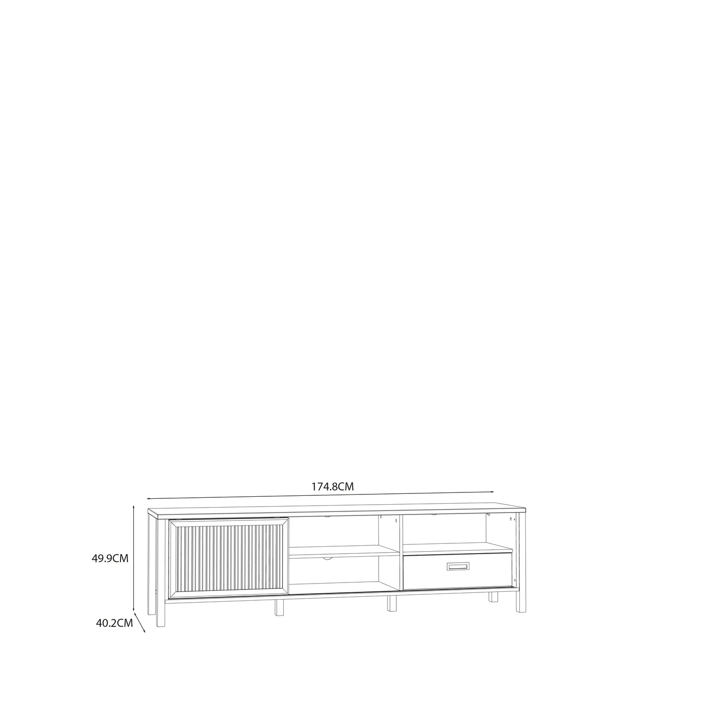 Столик під телевізор JYTANA Forte 174.8x40.2x49.9 (JTNT133L-M635)