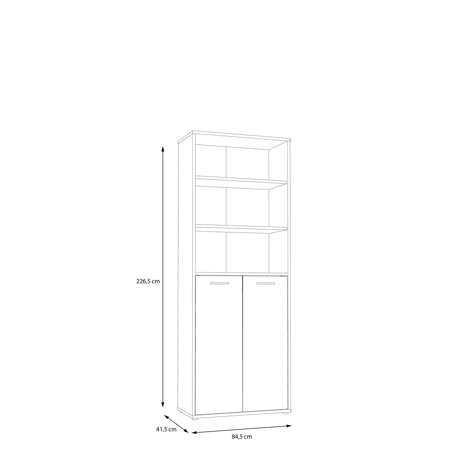 Шафа KEFLAVIK Forte 41.5x226.5x84.5 (KFLR821-C881)