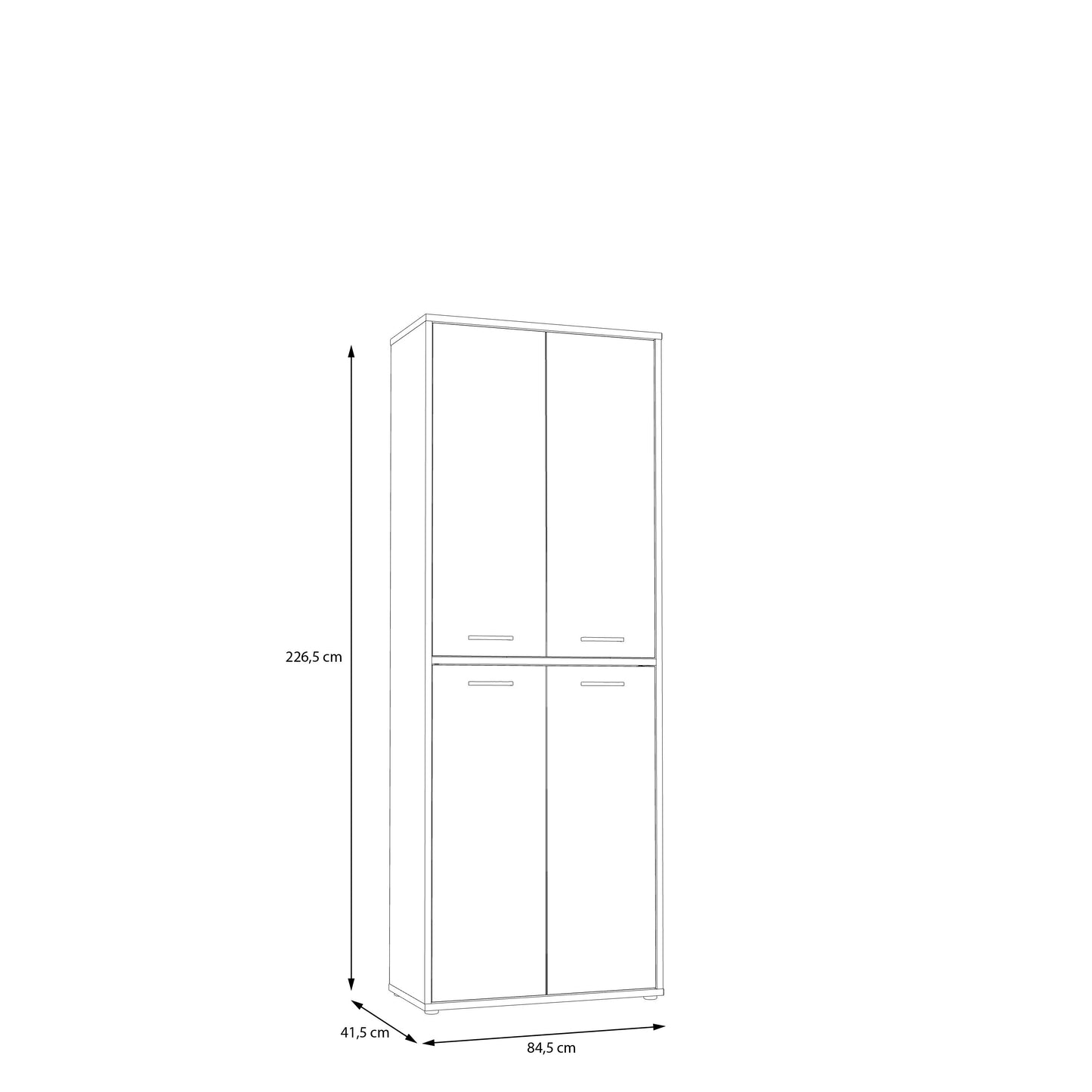 Шафа KEFLAVIK Forte 41.5x226.5x84.5 (KFLS822-C881)