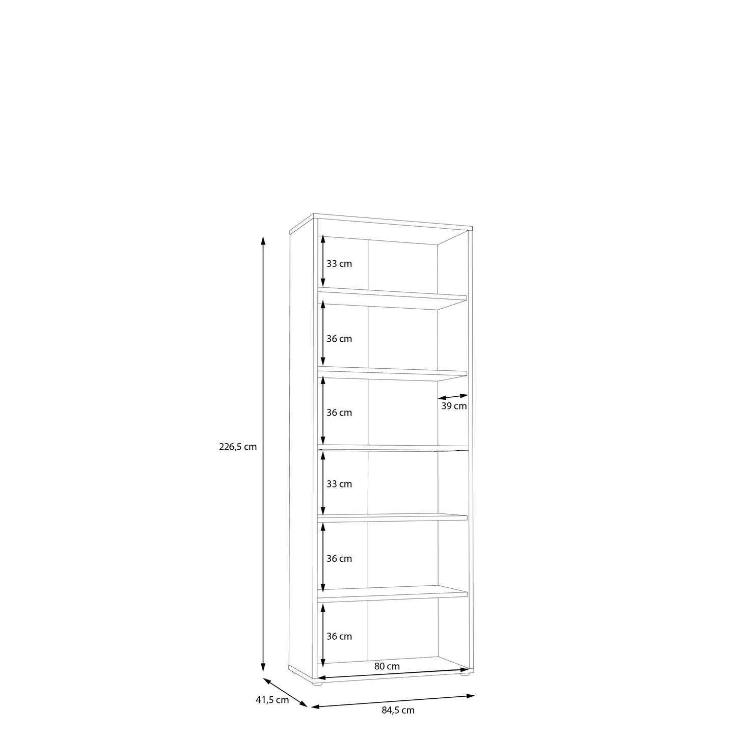 Шафа KEFLAVIK Forte 41.5x226.5x84.5 (KFLS822-C881)