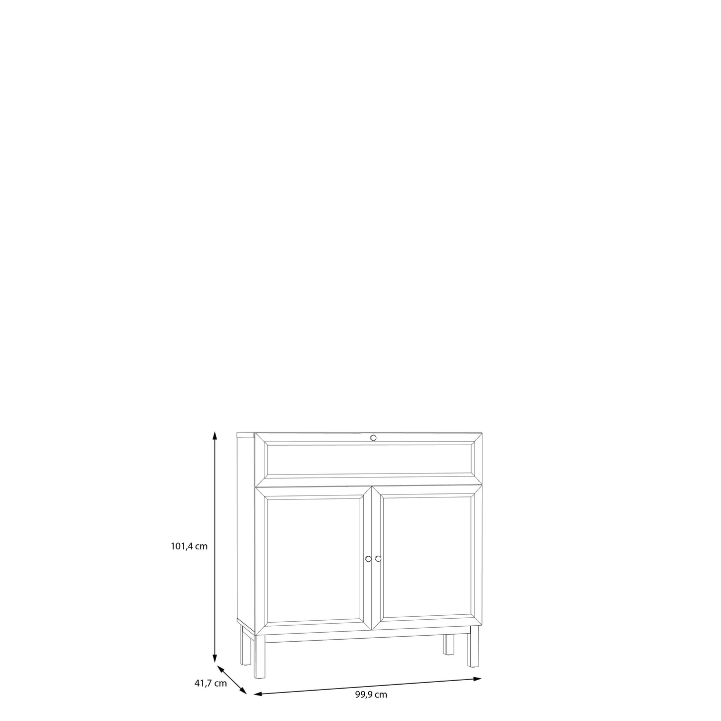 Комод PENKRIGE 3 Forte 99.9x101.4x41.7 (PKDK221-M848)