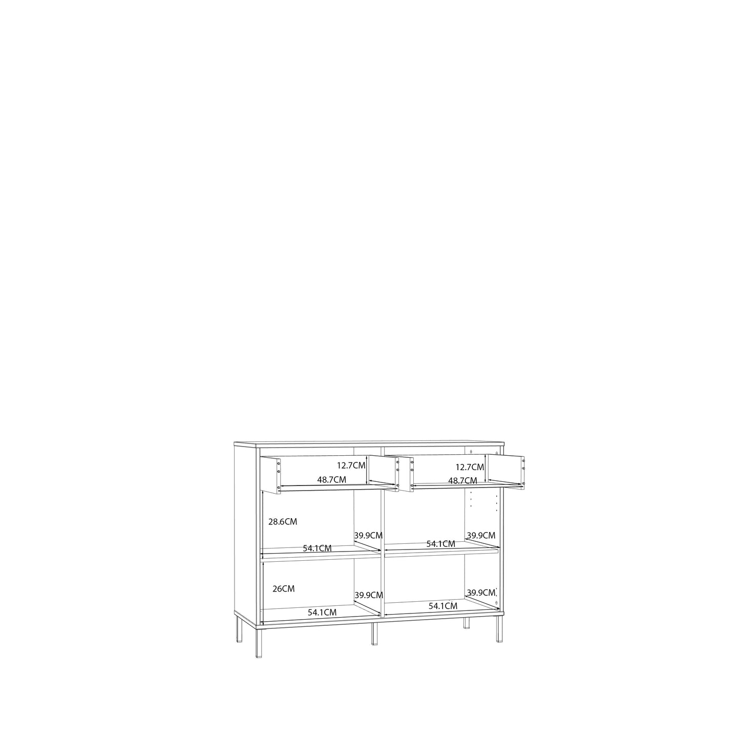 Комод SALVATRICE Forte 113.7x89.6x41.5 (SVTK221-U60)