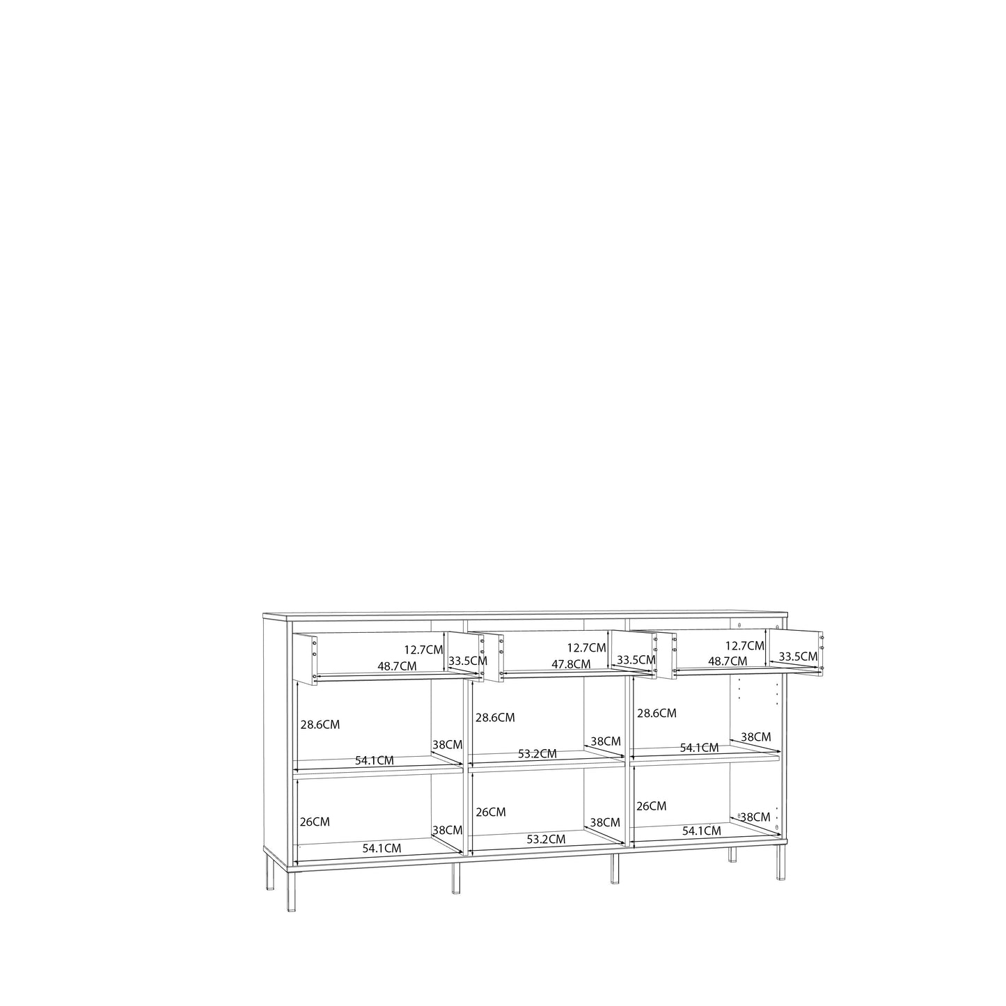 Комод SALVATRICE Forte 168.4x89.6x41.5 (SVTK221-U60)